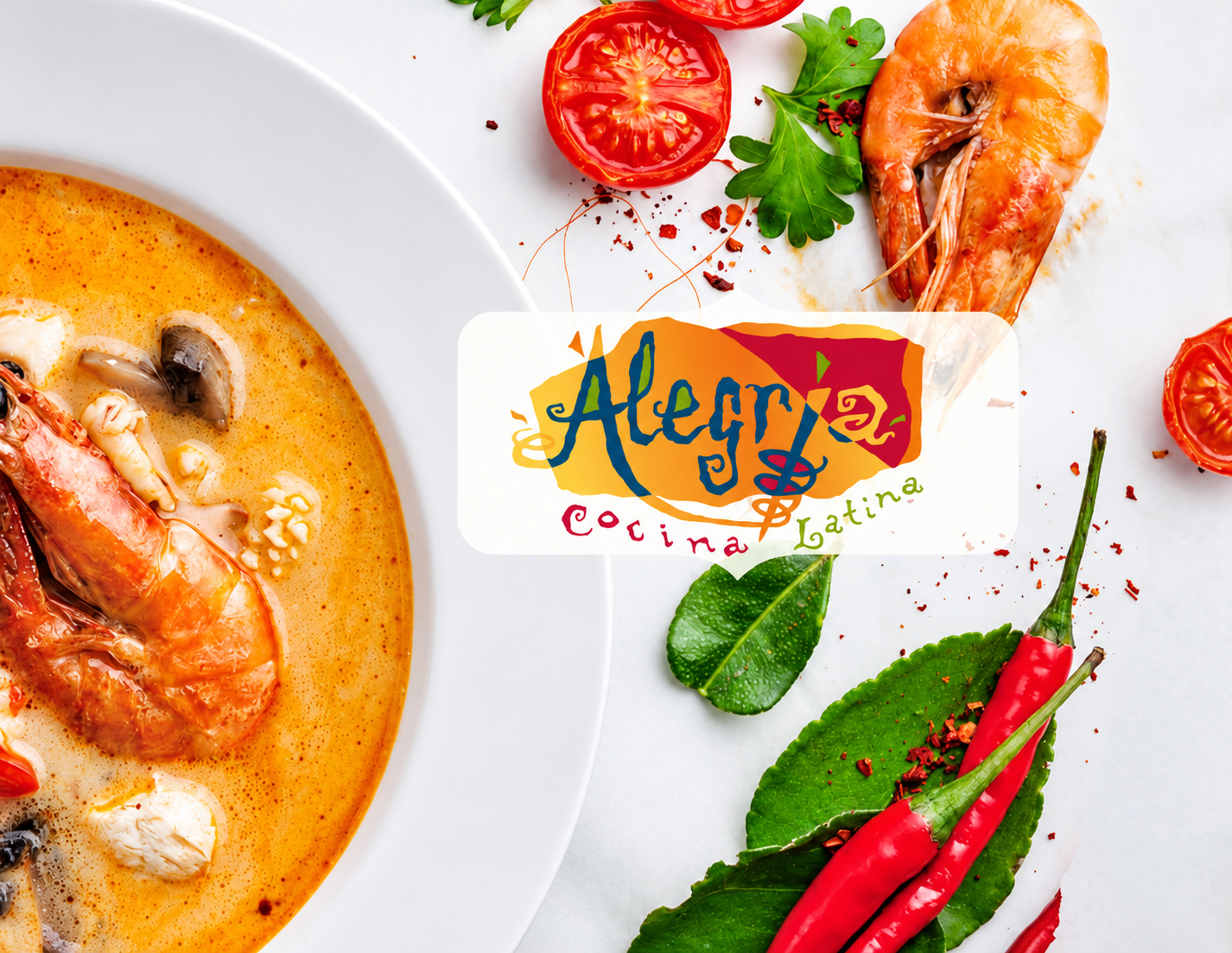 Alegria Cocina Latina shrimp dish