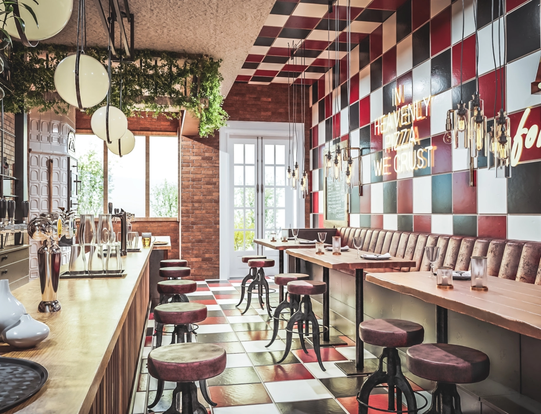 Avenue Pizzeria interior